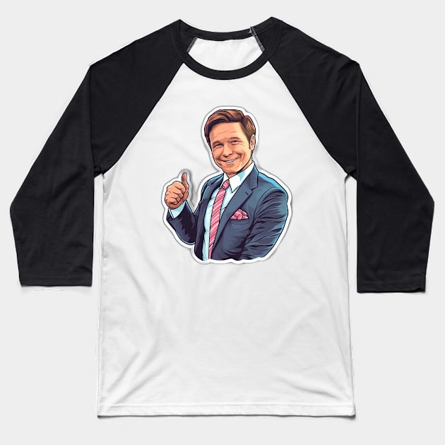 Ron Desantis thumbs up, president Baseball T-Shirt by Maverick Media